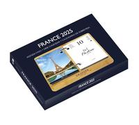 DRAEGER PARIS - Yvon France Ephemeris Agenda January-December 2025 - Bamboo base - 365 pages - Desk diary - 7 languages - FSC® certified paper - Vegetable-based inks - Design France