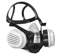 Dräger X-plore 3300 Semi máscara con filtros A1B1E1K1 Hg P3 R D | Máscara de protección para químicos, vapor, conservantes, pesticidas, herbicidas, respirador para laboratorio, tintorería | Talla L