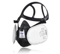 Dräger X-plore 3500 incl. 2x Pure P3 Filter - Mascarilla de protección respiratoria media máscara para construcción, renovación, lijado - Mascarilla contra polvo fino, partículas - Talla S