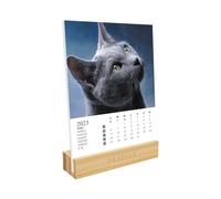 DRAGER PARIS 1886 Draeger - Calendrier sur socle Chats - 2023, Blanc, 77005151
