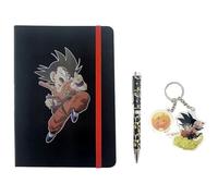 Dragon Ball-Set Regalo Diario, Llavero y bolígrafo, Caja de Regalo, Set de Escritura, Diario con candado, Multicolor, Producto Oficial (CyP Brands)