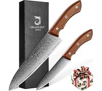 DRAGON RIOT Set de 2 Cuchillos de Cocina Japoneses