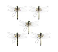 Dragonfly Clip Decor, Outdoor Garden Ornament, 3.74x5.39inch Realistic Insectt Style Clamp with Lightweight Resin Build, Sturdy Anti Pesst Design, Nature Style Accessory For Camping Yard Use