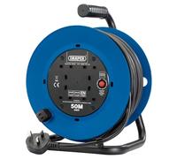 Draper 02120 Carrete de cable industrial de cuatro enchufes de 230 V (50 m)