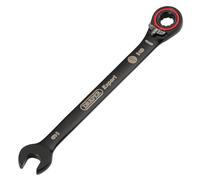 Draper 03898 Expert HI-TORQ - Llave combinada de trinquete reversible métrica, 9 mm, color negro