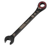 Draper 03902 Expert HI-TORQ - Llave combinada de trinquete reversible métrica, 12 mm, color negro