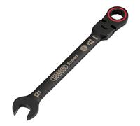 Draper 03919 Expert HI-TORQ - Llave combinada de carraca de cabeza flexible métrica, 13 mm, color negro