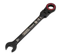 Draper 03920 Expert HI-TORQ - Llave combinada de carraca de cabeza flexible métrica, 14 mm, color negro