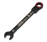 Draper 03923 Expert HI-TORQ - Llave combinada de carraca de cabeza flexible métrica, 16 mm, color negro