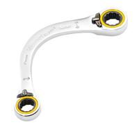 Draper 03933 Expert HI-TORQ - Llave de media luna con trinquete de doble anillo, 10 x 12 mm
