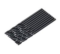 Draper 10 brocas HSS negras, 2,5 mm, 08819, para metal, madera y plástico