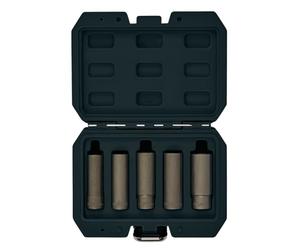 Draper 12423 - Juego de llaves de vaso dobles para tuercas de rueda, 3/8 pulgadas cuadradas (5 piezas)