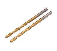 Draper 2 brocas HSS con revestimiento de nitruro de titanio, 3,5 mm, 08864, para acero, metales no ferrosos, madera y plástico duro