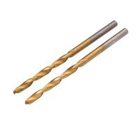 Draper 2 brocas HSS con revestimiento de nitruro de titanio, 4,5 mm, 08866, para acero, metales no ferrosos, madera y plástico duro