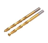 Draper 2 brocas HSS con revestimiento de nitruro de titanio, 5,5 mm, 08868, para acero, metales no ferrosos, madera y plástico duro