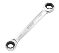 Draper 27738 HI-TORQ - Llave de carraca doble métrica, 14 x 15 mm