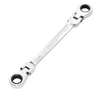 Draper 27746 HI-TORQ - Llave de carraca de doble anillo con cabeza flexible métrica, 12 x 13 mm