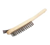 Draper 31573-290 mm de 4 filas cepillo cero alambre con rascador