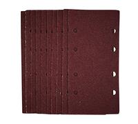 Draper 54831 Hojas de lija 1/3 con gancho y bucle, 93 x 190 mm, grano 40 (paquete de 10)