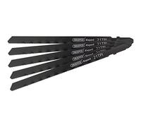 Draper 81716 100 mm dt101b Expert hojas de sierra de calar - Plata (5 piezas), negro, 81732, 230 voltsV