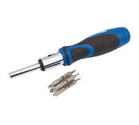 Draper 865/11 - Destornillador de carraca y puntas, color azul, Set de 13