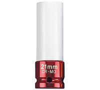 Draper awns/21 mm Expert 1/2 para muesca cuadrada HI-TORQ vaso para tuercas de rueda para Llantas de aleación, Rojo, 21 mm