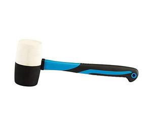 Draper CRM/FG - Cabezal de goma Martillo con fibra de vidrio cañas, azul, 800 g