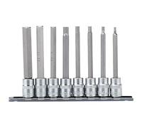 Draper d-hex/8/100 3/8 "SQ. DR. Hexagonal Socket Bit Set (8 piezas), color azul