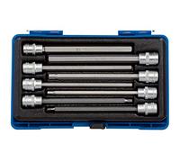 DRAPER d-hex/8/150 - Juego de puntas para destornillador hexagonal (3/8", 8 unidades), color azul