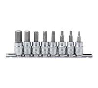 Draper d-hex/8/55 3/8 "SQ. DR. Hexagonal Socket Bit Set (8 piezas), color azul
