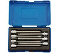 Draper d-hex-b/7/150 cuadrado unidad hexagonal Socket Bit Set, Azul, 3/8-inch, juego de 7 piezas