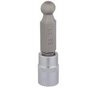 Draper d-hex-ball/B cuadrado disco ball end hexagonal puntas de destornillador (, azul, 11 mm, 3/8)