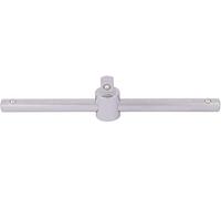 Draper D75/MS cuadrada cromo satinado barra en T deslizante, azul, 3/8-inch