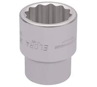 Draper Elora Vaso Cromo 1-1/2in 1in Cuadrado 12 Puntos Bi-Hex 53053