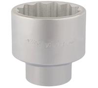 Draper Elora Vaso Cromo 2-3/4in 1in Cuadrado 12 Puntos Bi-Hex 67533