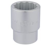 Draper Elora Vaso de Cromo 1-7/16in 1in Cuadrado 12 Puntos Bi-Hex 53045