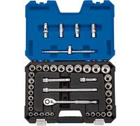 Draper Experto Imperial Métricas Enchufe Juego 1.3cmD Azul 41pc 12 Punto Cromo