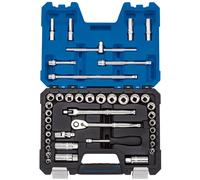 Draper Experto Imperial Métricas Enchufe Juego 1cmD Azul 41pc 12 Punto Cromo