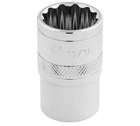 Draper h-af/B Hi-Torq 12 Punto Socket, azul, 11/16)
