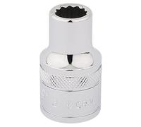 Draper h-af/B Hi-Torq 12 Punto Socket, azul, 3/8-inch