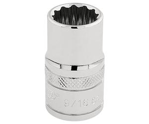 Draper h-af/B Hi-Torq 12 Punto Socket, azul, 9/16)