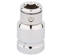 Draper h-bh/C 1/2 "Square Drive x 10 mm hexagonal Destornillador Bit de vaso, azul