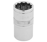 Draper H-MM/B Hi-Torq 12 Punto Socket, azul, para muesca cuadrada de 1/2, 16 mm)