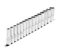 Caja de herramientas Draper Juego 15 vasos 1/2 10 a 24 mm