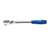 Draper her72/FH 72 dientes cabeza Flexible extensible carraca reversible, Azul, 1/2 pulgada)