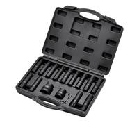Draper Hex Torx Star & E-Toma Set de Brocas 16 Piezas 1.9cm & 2.5cm Drive