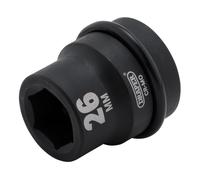 Draper Impact Socket 26mm 1in Cuadrado 6 Puntos Cromo Moly 05107