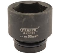 Draper Impact Socket 50mm 1in Cuadrado 6 Puntas Cromomolibdeno Moly 05125