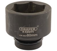 Draper Impact Socket 60mm 1in Cuadrado 6 Puntos Chrome Moly Hi Torq 05129