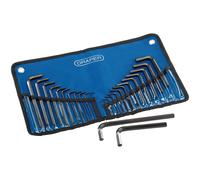 Draper Imperial Métricas Combinado Hex Llave Juego 25 Piezas Vinilo Guardar Roll